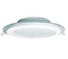 Светильник встраиваемый (панель) Leek GLRL WH LED 220В 6Вт 400Лм 6К IP20 Круг/Стекло 100х70мм картинка 